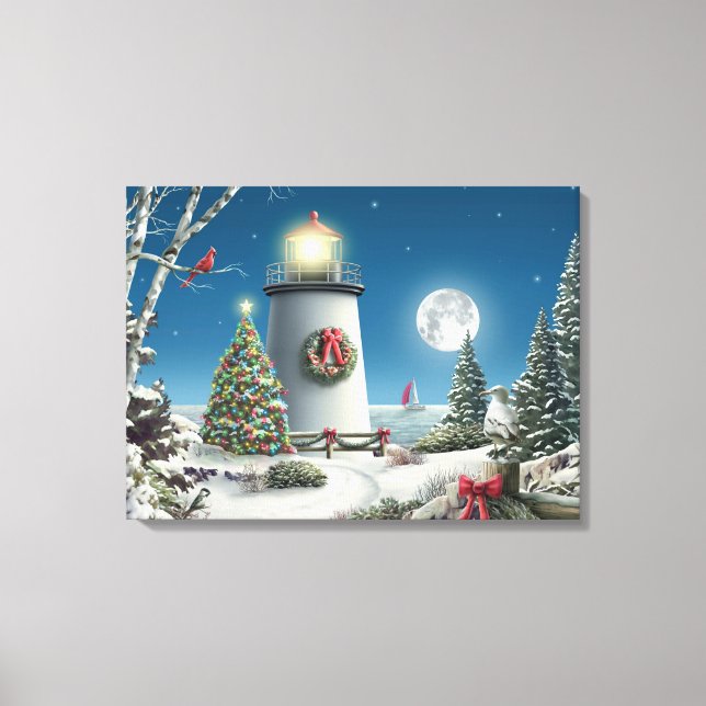 Kanvastrycket Alan Giana "På natten" Canvastryck (Framsida)