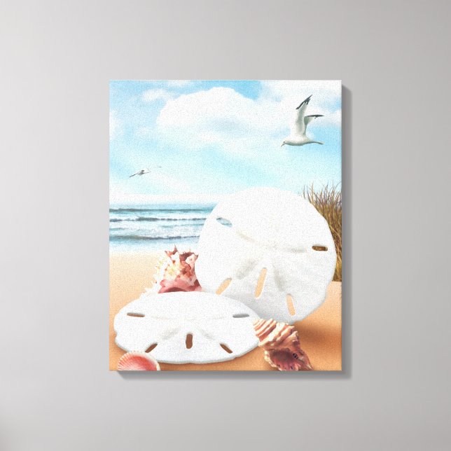 Kanvastrycket Alan Giana "Sand Dollars" Canvastryck (Framsida)