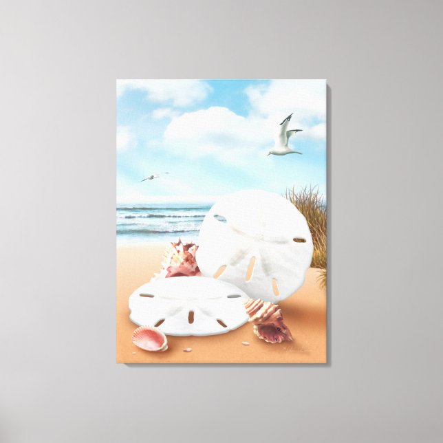 Kanvastrycket Alan Giana "Sand Dollars" Canvastryck (Framsida)