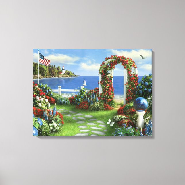 Kanvastrycket Alan Giana "Silent Vingar of Freedom Canvastryck (Framsida)