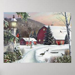 Kanvastrycket Alan Giana "still Light of Dawn" Poster