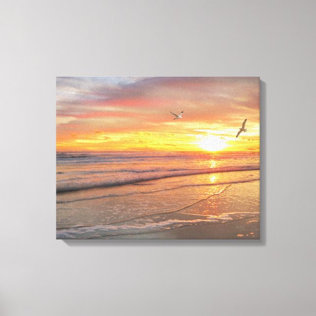 Kanvastrycket Alan Giana "Sunrise Shore" Canvastryck (Framsida)