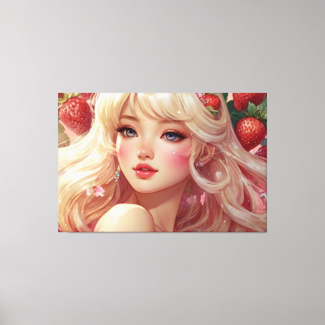 Kanvastrycket Animera vattenfärgsförinställt  Canvastryck (Framsida)