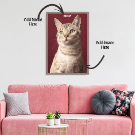 Kanvastrycket anpassningsbar Pet Memorial Canvastryck