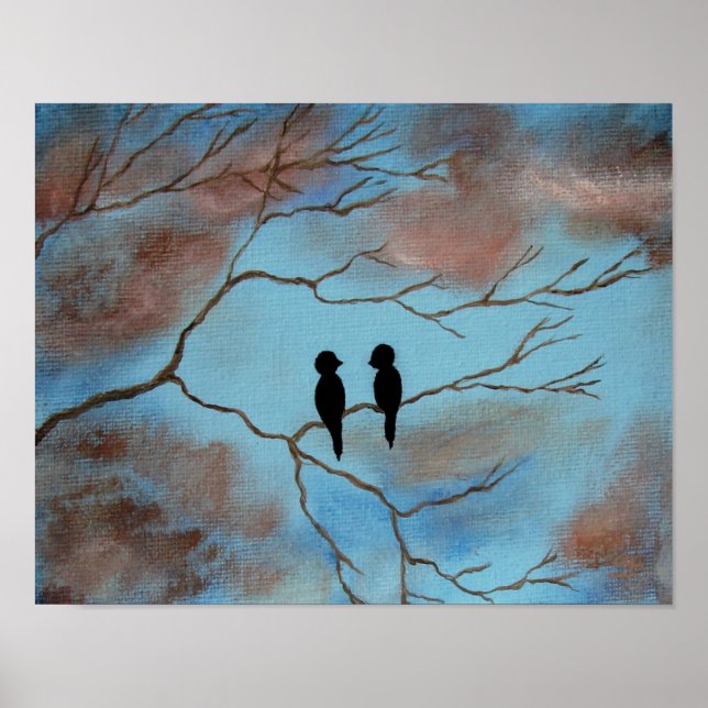 Kanvastrycket Anslutningar från originalmålning Poster (Framsidan)