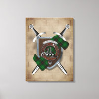 Kanvastrycket Anstruther Klan Badge Crossed Sords 