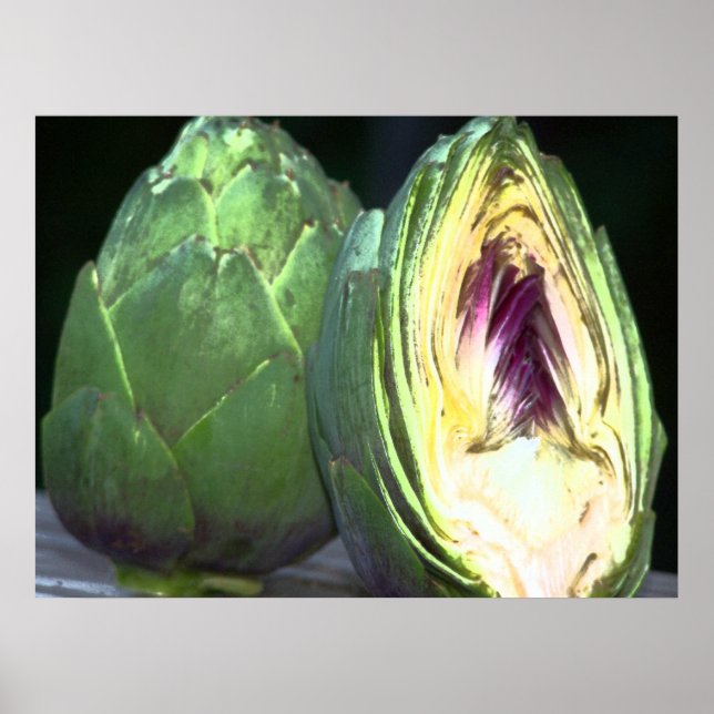 Kanvastrycket Artichoke Poster (Framsidan)