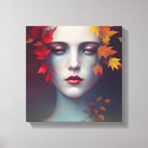 Kanvastrycket Autumn Goddess Canvastryck