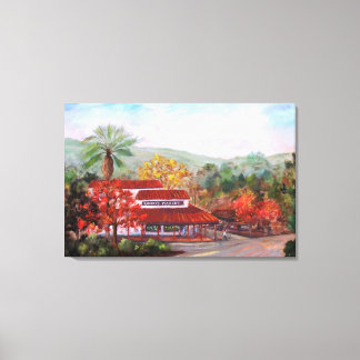 Kanvastrycket av Roberts Market in Woodside painti Canvastryck