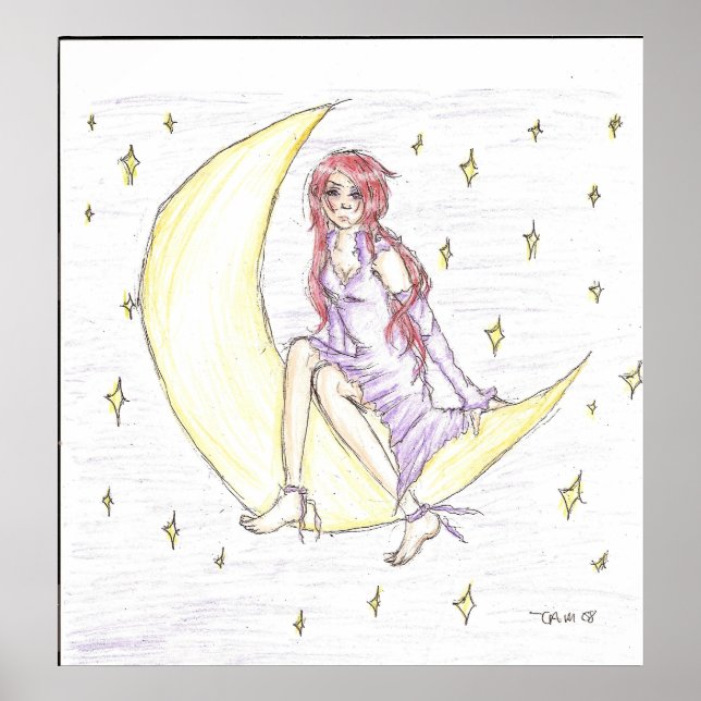 kanvastrycket av stjärnor poster (Framsidan)