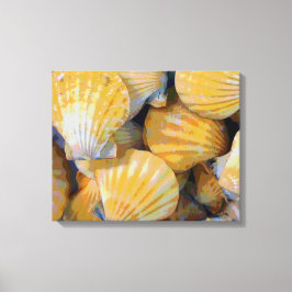 Kanvastrycket Beach Seashells Art Canvastryck
