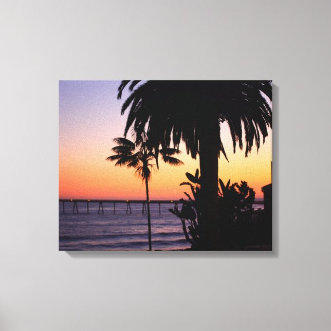 Kanvastrycket Beach Sunset Canvastryck (Framsida)