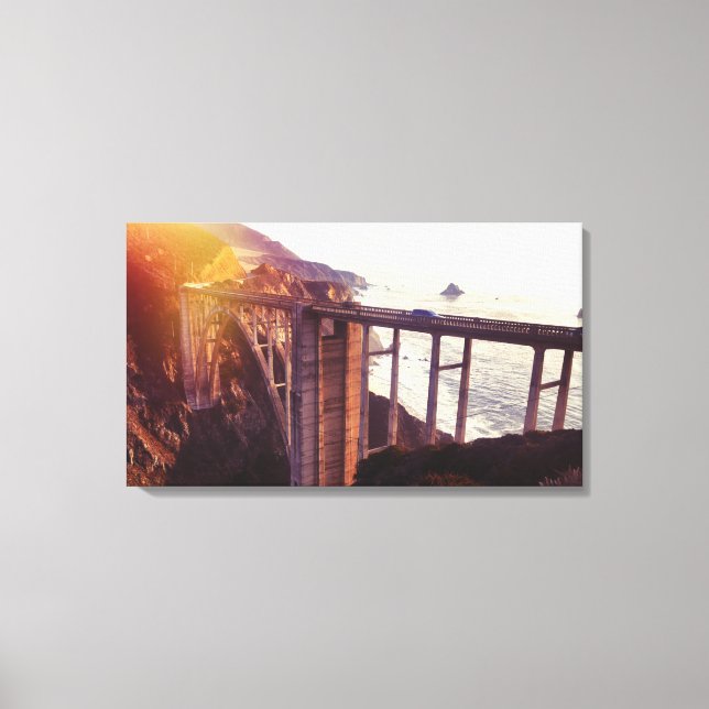 Kanvastrycket Bixby bridge Canvastryck (Framsida)