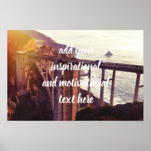 Kanvastrycket Bixby bridge Poster