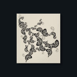 Kanvastrycket Black Blommigt Peacock Deco Art Canvastryck<br><div class="desc">Svart Blommigt för bohemisk Vintage. Den här utformningen illustrerar en stiliserad bho black blommigt peace med en elegant svan som består av paisley-former som är dekorerade med blommor. Designad av tjock*fa*tin. Enkel att anpassa med egen text, bild eller bild. Kontakta tjock*fa*tin direkt om du vill ha anpassningsbar. Avgifter för anpassningsbar...</div>