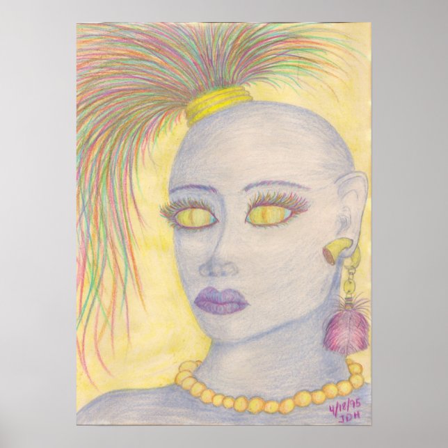 kanvastrycket "blått" poster (Framsidan)