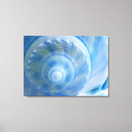 Kanvastrycket Blue Snäcka Abstrakt Digital Art  Canvastryck