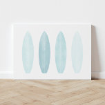 Kanvastrycket Blue Watercolor Surfboard Canvastryck<br><div class="desc">Ta med en fyllig vibe till vilket rum som helst med den här vattenfärgen ytavtryck.</div>