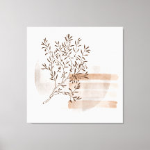 Kanvastrycket Bohemian Stil Abstrakt Blommigt Art