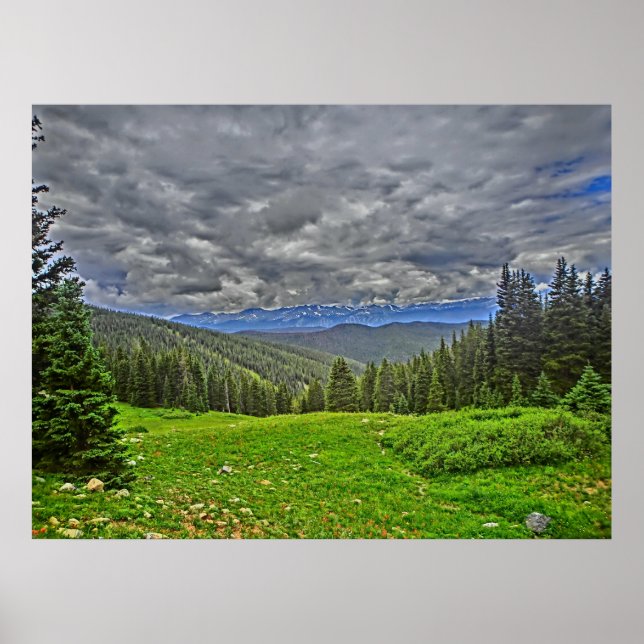 Kanvastrycket Breckenridge Colorado scenic Poster (Framsidan)