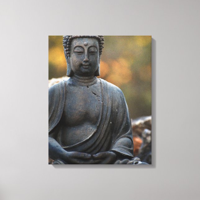 Kanvastrycket Buddha Zen Garden Peace Canvastryck (Framsida)