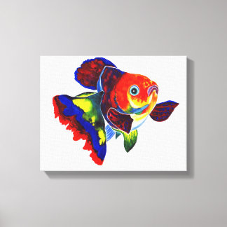 Kanvastrycket Calico Veiltail Goldfish Canvastryck