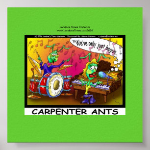 Kanvastrycket Carpenter Ants Funny Gifts Poster
