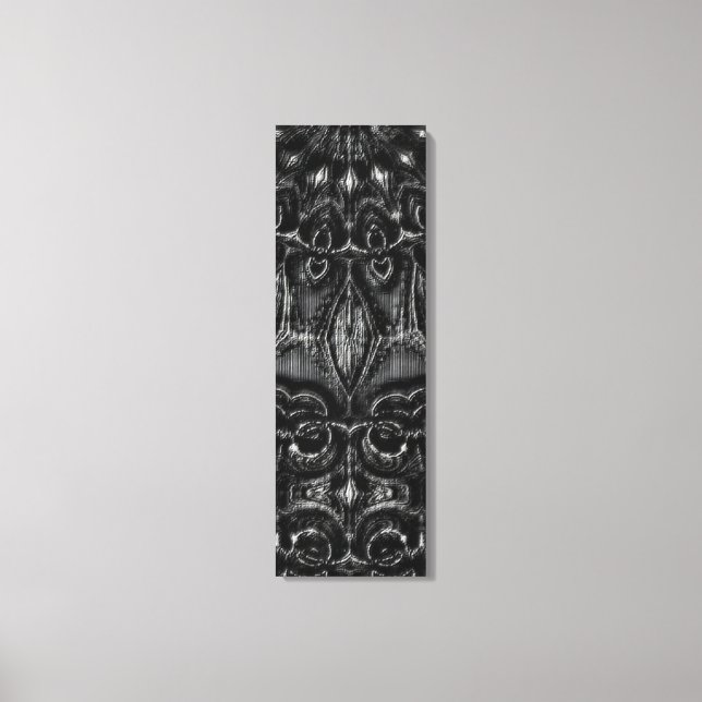 Kanvastrycket Charcol Mandala Canvastryck (Framsida)