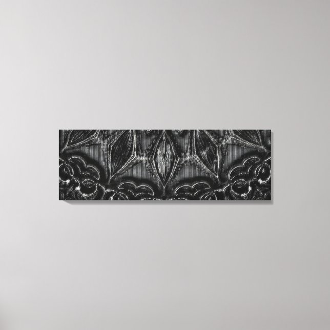 Kanvastrycket Charcol Mandala Canvastryck (Framsida)