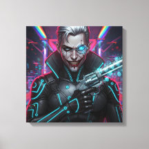 Kanvastrycket Chrome Harlequin