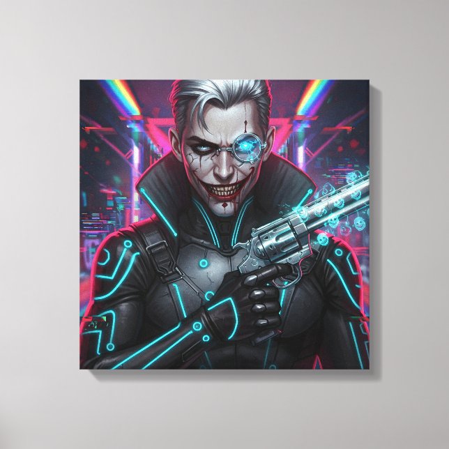 Kanvastrycket Chrome Harlequin Canvastryck (Framsida)