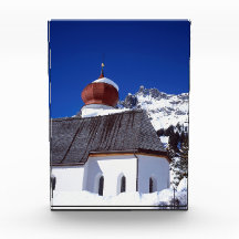 Kanvastrycket Church Stuben Austria Helgdag Card