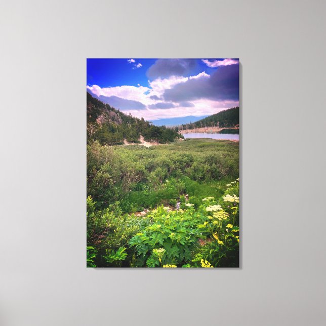 Kanvastrycket Colorado bergsutdraget Canvastryck (Framsida)