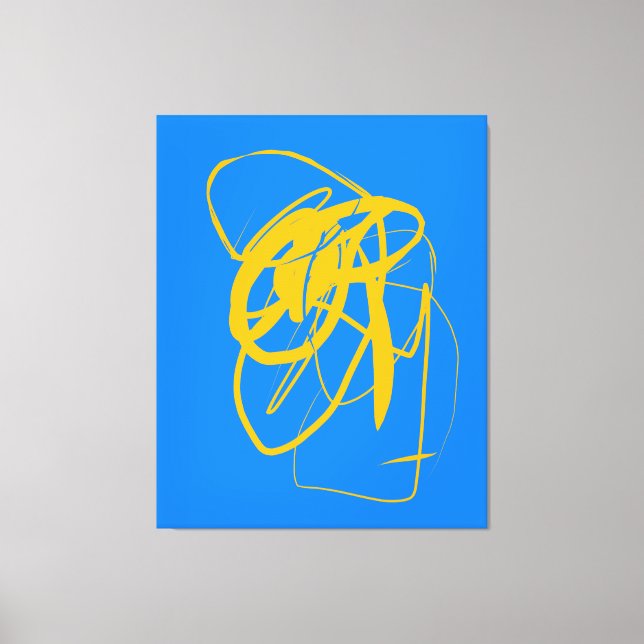 Kanvastrycket contemporary dans stretched canvastryck (Framsida)