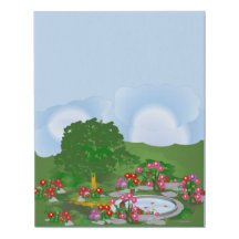 Kanvastrycket Corner Garden