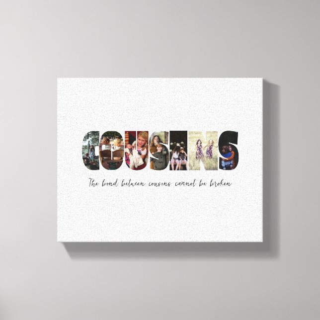 Kanvastrycket Cousins Photo Collage Canvastryck (Framsida)