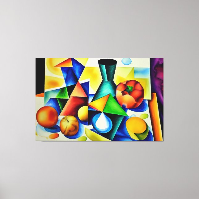 Kanvastrycket Cubist still Life Canvastryck (Framsida)