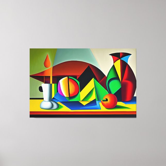 Kanvastrycket Cubist still Life Canvastryck (Framsida)