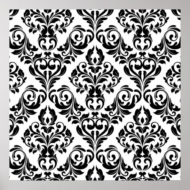Kanvastrycket Damask Poster (Framsidan)