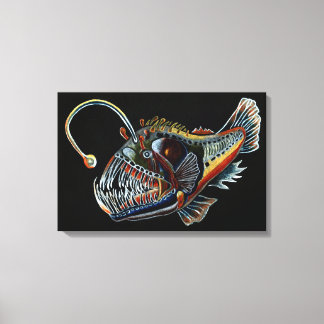 Kanvastrycket Deep Sea Angler Fish Canvastryck