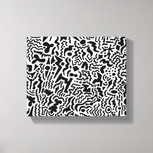 Kanvastrycket Doodle Art Stretched Canvastryck