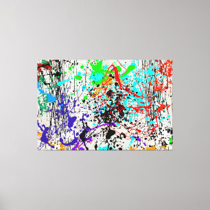 Kanvastrycket DRIZZLE SPLATTER Canvastryck