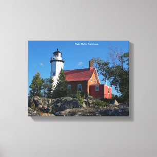 Kanvastrycket Eagle Harbour Lighthouse Canvastryck