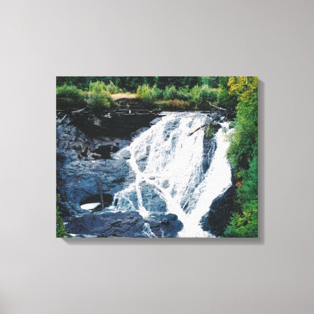 Kanvastrycket Eagle River Falls Canvastryck (Framsida)