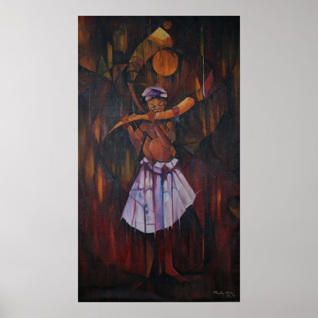 Kanvastrycket Elders horn Poster (Framsidan)