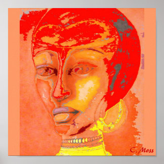 kanvastrycket "Ethnic Funk" Poster