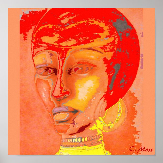 kanvastrycket "Ethnic Funk" Poster (Framsidan)