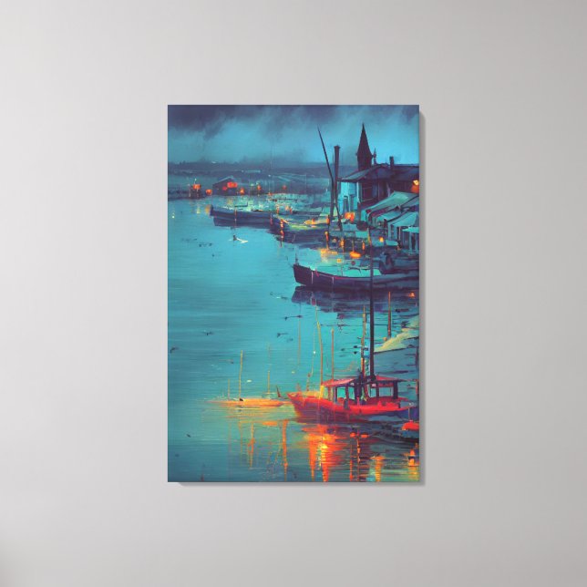 Kanvastrycket Fisher Village Canvastryck (Framsida)