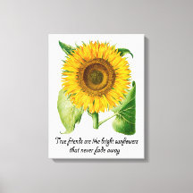 Kanvastrycket Flower Friend Gift