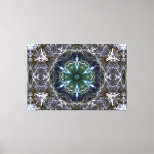 Kanvastrycket Folk Mandala Canvastryck